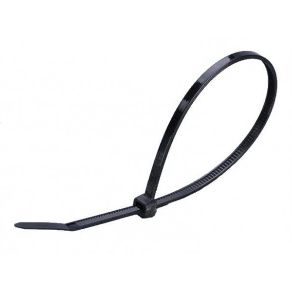 Кабельная стяжка Fortisflex КСС стандартная 8х500 мм черная [упаковка 100шт]