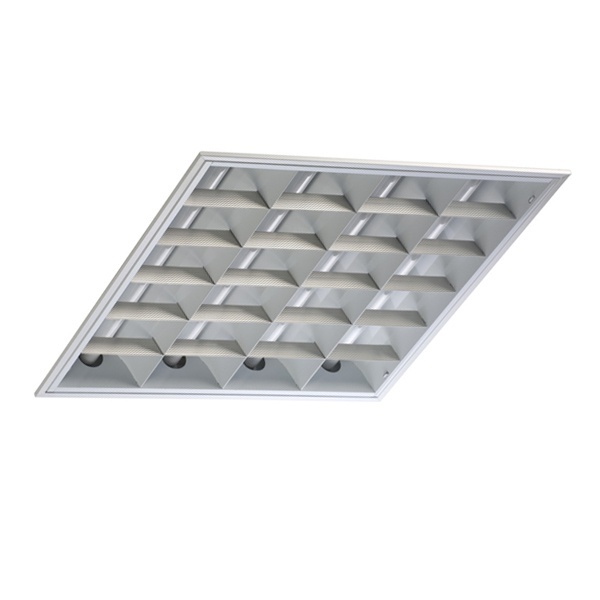 Светильник грильято Технолюкс TLGR424 W 4х24 Вт ЭПРА 588х588, белый растровый