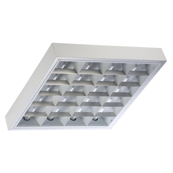 Накладной светильник Технолюкс TL424 W 4х24 Вт ЭПРА, 593х593, белый растровый