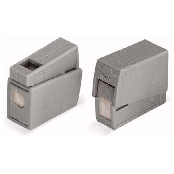 Клеммник WAGO 1+1 (одножильный 1-2,5 мм и многожильный 0,5-2,5 мм) 24-16A Cu/Al [уп. 100шт]