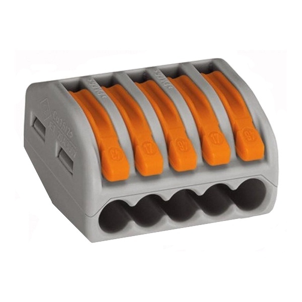 Клеммник WAGO 5 (одножильных или многожильных) х 0,08-4 мм 32A Cu [уп. 40шт]