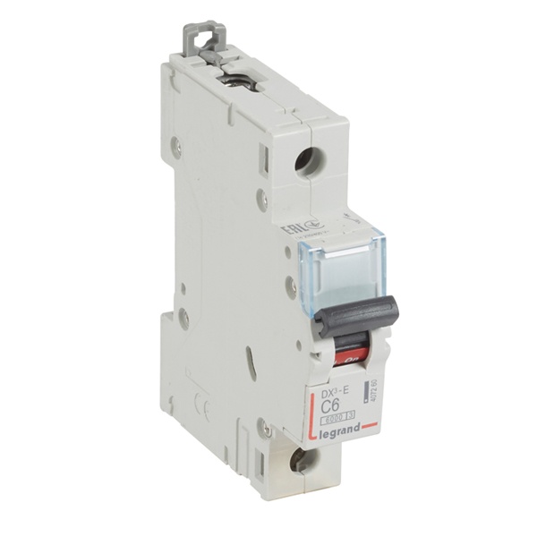 Автоматический выключатель Legrand DX3-E C6 1п 6000/6kA (автомат электрический)