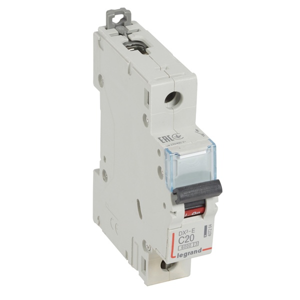 Автоматический выключатель Legrand DX3-E C20 1П 6000/6kA (автомат электрический)