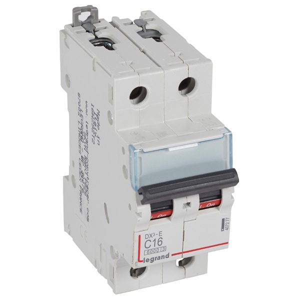Автоматический выключатель Legrand DX3-E C16 2П 6000/6kA (автомат электрический)