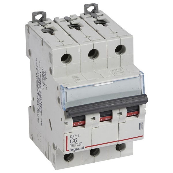 Автоматический выключатель Legrand DX3-E C6 3П 6000/6kA (автомат электрический)