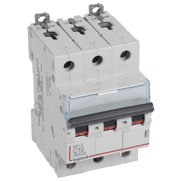 Автоматический выключатель Legrand DX3-E C10 3П 6000/6kA (автомат электрический)