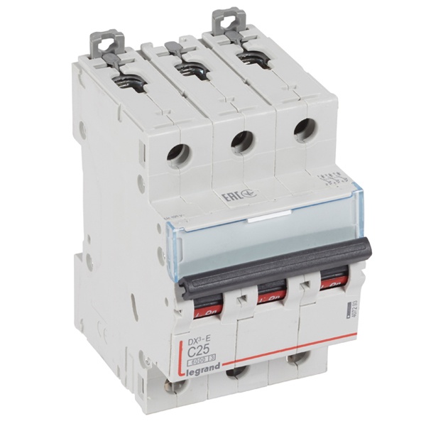Автоматический выключатель Legrand DX3-E C25 3П 6000/6kA (автомат электрический)