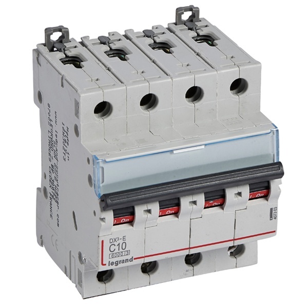 Автоматический выключатель Legrand DX3-E C10 4П 6000/6kA (автомат электрический)