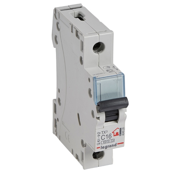 Автоматический выключатель Legrand TX3 C16A 1П 6kA (автомат электрический)