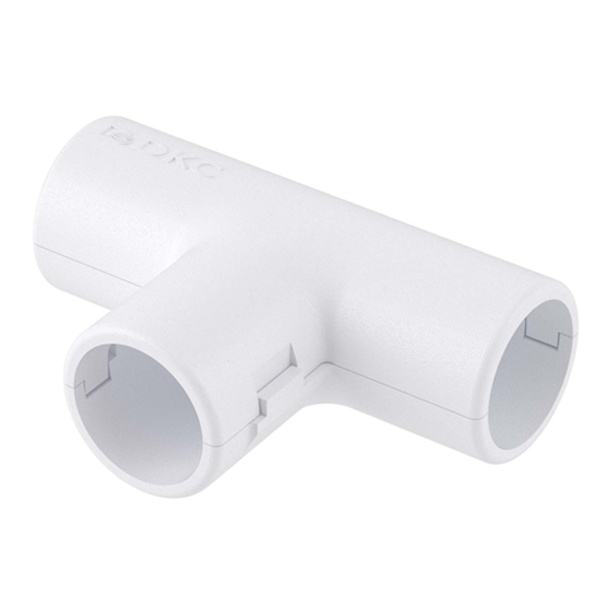 Тройник DKC открывающийся 20 мм серый IP40