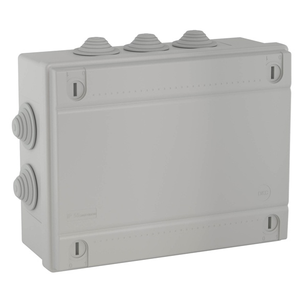 Коробки ответвительные DKC 240х190х90 мм с кабельными вводами 2х40+6х32 IP55