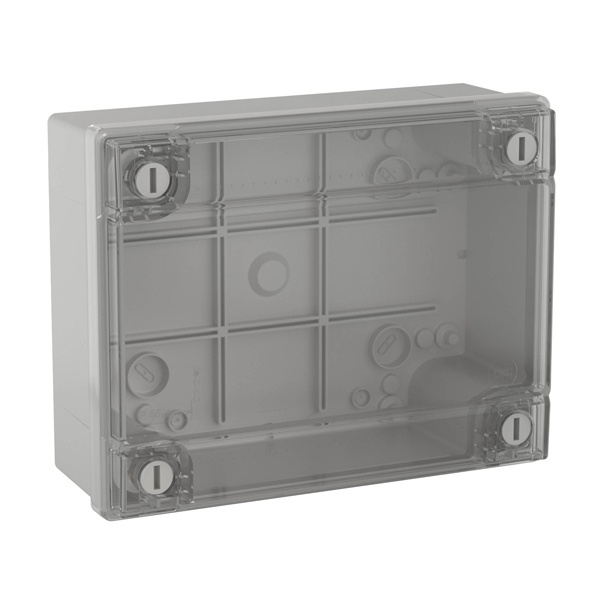 Коробка ответвительная Express DKC 240х190х90 с гладкими стенками c прозрачной крышкой IP56