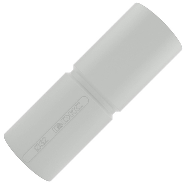 Муфта DKC труба-труба с ограничителем 32 мм серая IP40