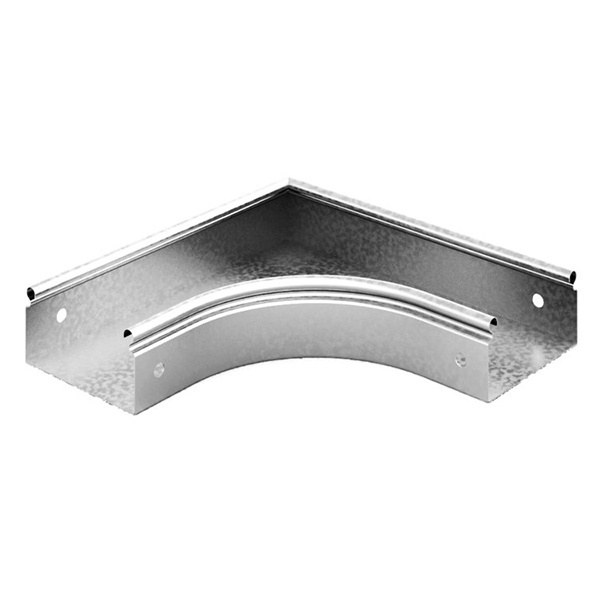 Угол плоский Ostec плавный 90 град. к лотку 200х100