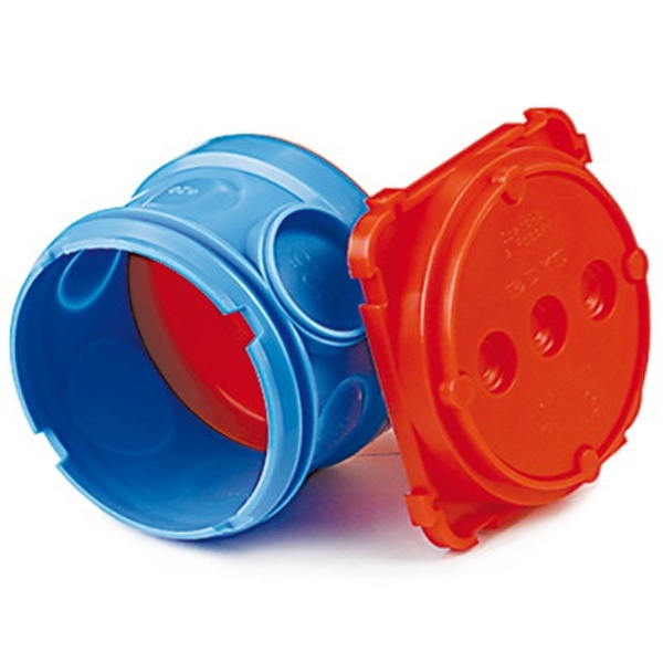 Коробка установочная DKC d 70 мм глубина 100 мм для заливки в бетон