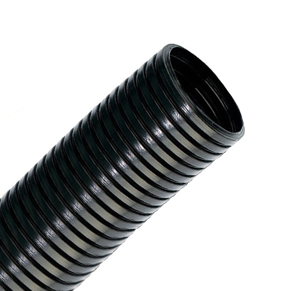 Труба гофрированная DKC ПА 6 DN29 мм ПВ-2 Dвн 28,3 мм Dнар 34,5 мм полиамид черная [бухта 25м] (гофра для кабеля)