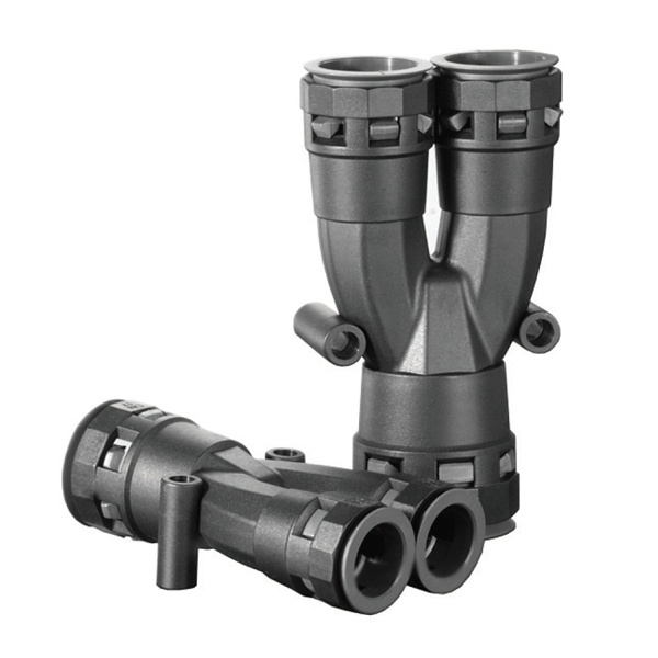 Разветвитель для труб DKC DN1х29+2х23 мм полиамид черный