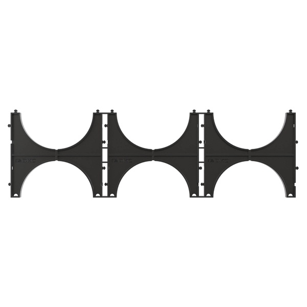 Держатель расстояния (кластер) DKC для двустенных труб 125 мм (тройной)