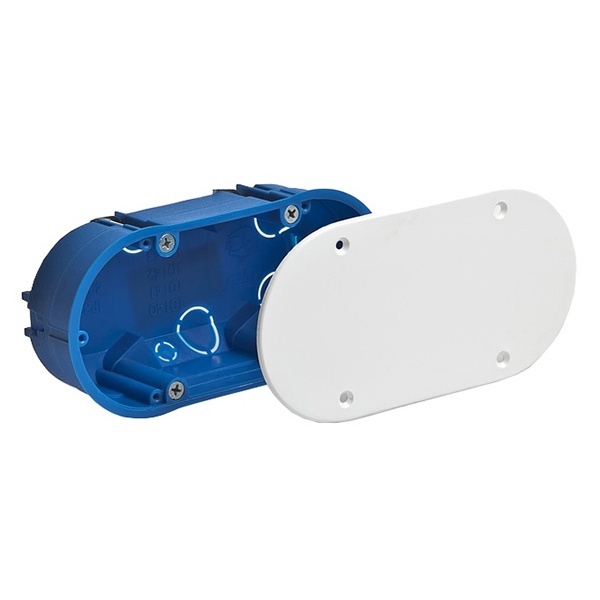 Коробка распаячная Ruvinil 140х65х45 мм скрытой установки для гипсокартона [уп. 80шт]