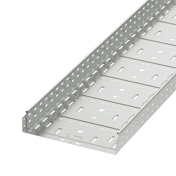 Лоток листовой DKC перфорированный S5 400х80 мм L3000 оцинкованный