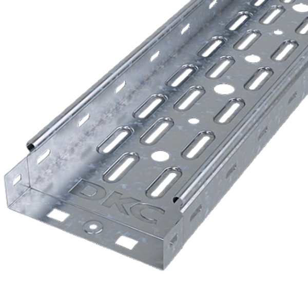 Лоток листовой DKC перфорированный S5 400х80 мм L2000 оцинкованный