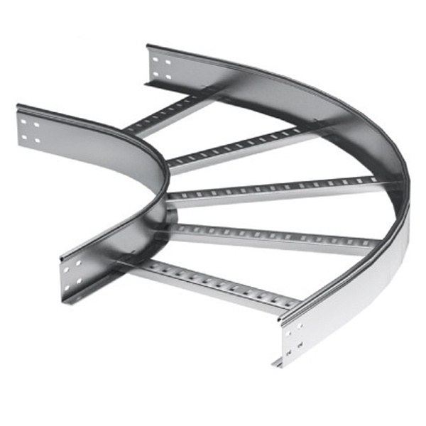 Угол горизонтальный DKC 90° для лестничного лотка 100х400 R300 горячеоцинкованный