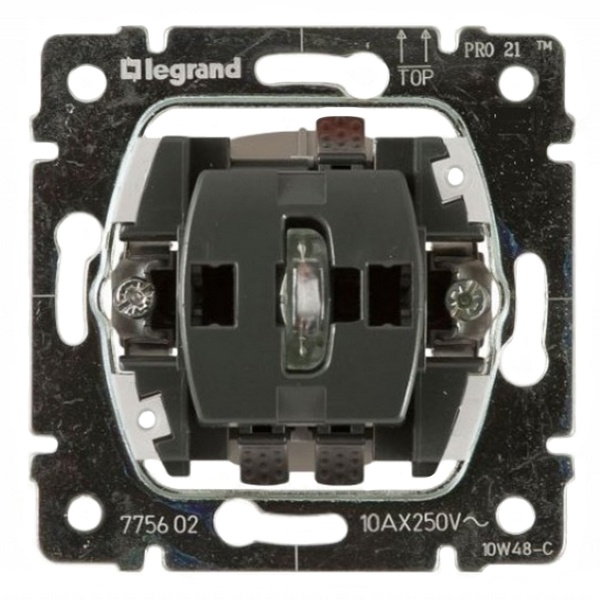 Переключатель Legrand Galea Life с подсветкой