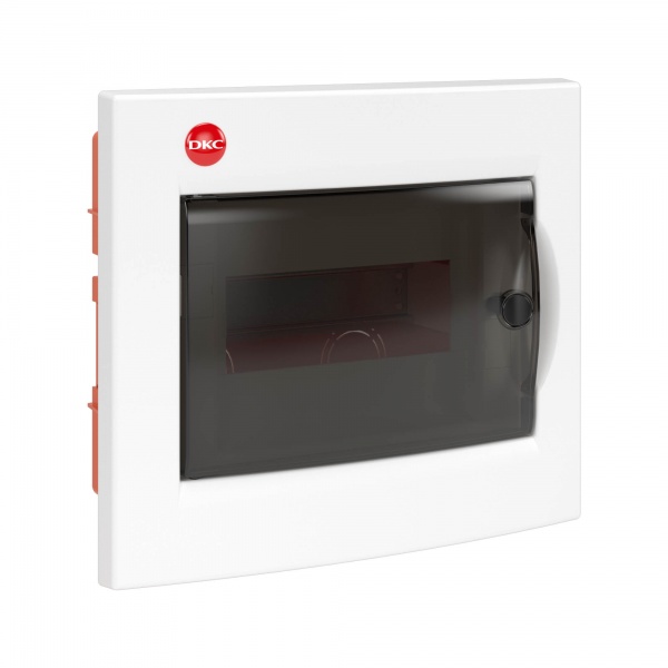 Щиток встраиваемый DKC RAM base 8м прозрачная дверь IP41 белый