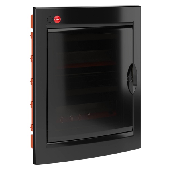 Щиток встраиваемый DKC RAM base 24м (2х12) прозрачная дверь IP41 черный