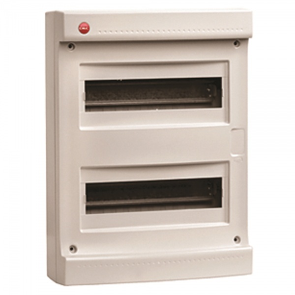 Щиток накладной DKC RAM base 24 модулей (2х12) без двери клеммный блок (2х87308) IP40 серый