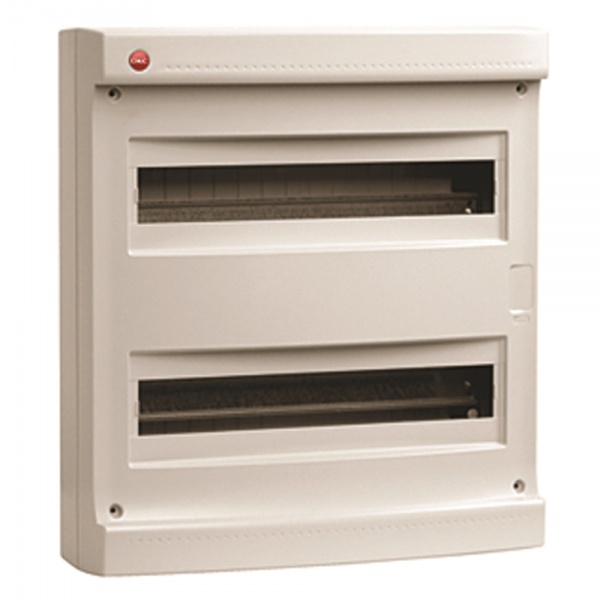 Щиток накладной DKC RAM base 36 модулей (2х18) без двери клеммный блок (2х87312) IP40 серый