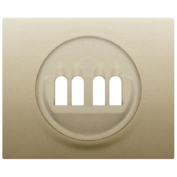 Накладка двойной акустической розетки Legrand Galea Life Titanium