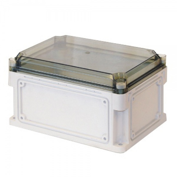 Корпус пластиковый DKC с прозрачной крышкой 600x300x146 (высота крышки 21) с фланцами IP67