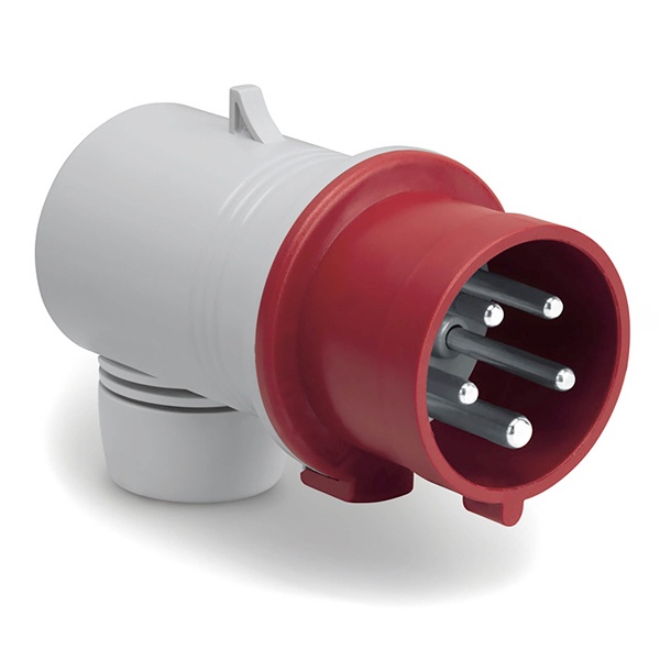 Вилка кабельная угловая DKC Quadro IP44 16A 3P+E+N 400В