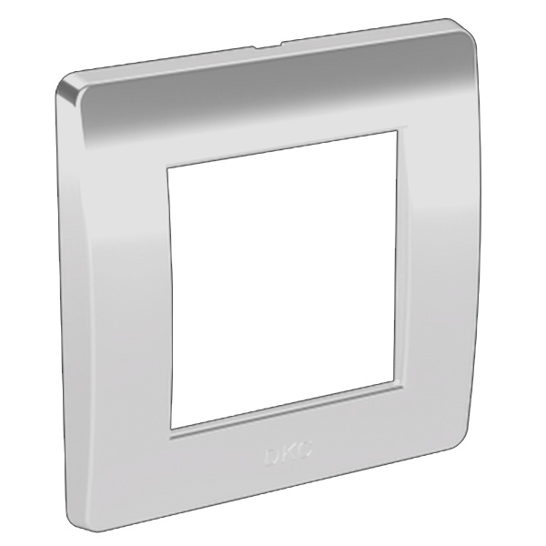 Рамка DKC Brava на 2 модуля (одноместная) белая