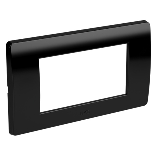 Рамка DKC Brava на 4 модуля черная