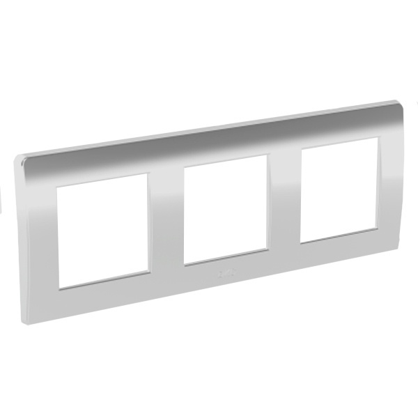 Рамка DKC Brava на 2+2+2 модуля (трехместная) белая