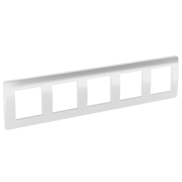 Рамка DKC Brava на 2+2+2+2+2 модуля (пятиместная) белая
