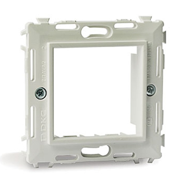 Каркас DKC Brava на 2 модуля (одноместный) белый