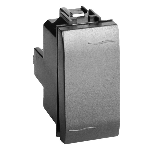 Выключатель DKC Brava 1 модуль черный