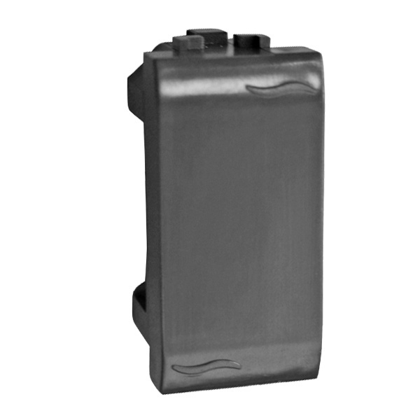 Заглушка DKC Brava 1 модуль черная