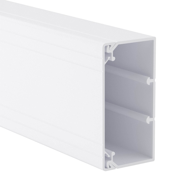 Кабель-канал с крышкой DKC In-liner Classic TA-GN 80х40 с направляющими для установки разделителей (кабельный короб)