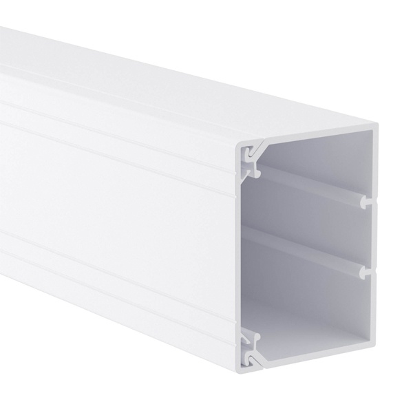 Кабель-канал с крышкой DKC In-liner Classic TA-GN 80х60 с направляющими для установки разделителей (кабельный короб)