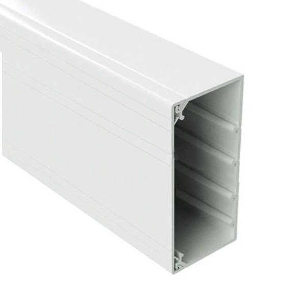 Кабель-канал с крышкой DKC In-liner Classic TA-GN 200х60 с направляющими для установки разделителей (кабельный короб)