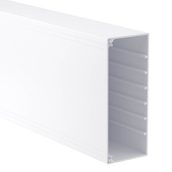 Кабель-канал с крышкой DKC In-liner Classic TA-GN 200х80 с направляющими для установки разделителей (кабельный короб)