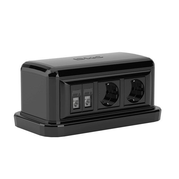 Напольная башенка DKC BUS на 12 модулей черная