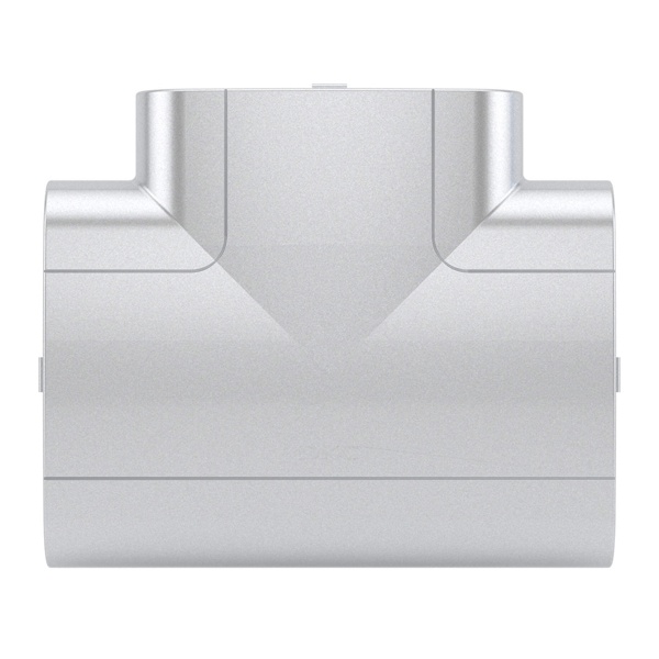 Тройник DKC In-liner Aero для кабель-канала 110х50 серебристый металлик