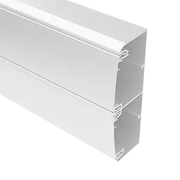 Кабель-канал DKC In-liner Aero с 2 крышками 140х50 алюминиевый белый (кабельный короб)