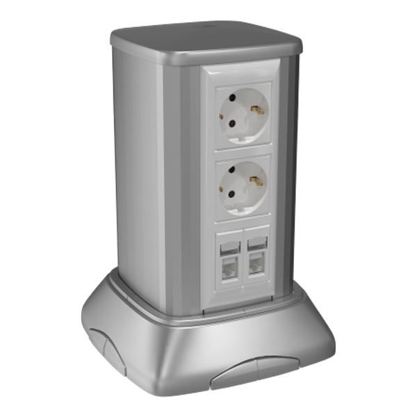 Мини-Колонна DKC алюминиевая 0,25м цвет серый металлик