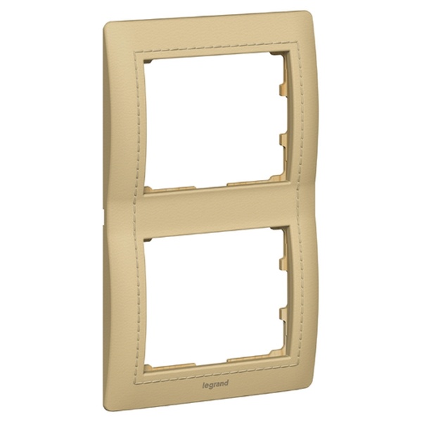 Рамка Legrand Galea Life 2 поста вертикальная Havana